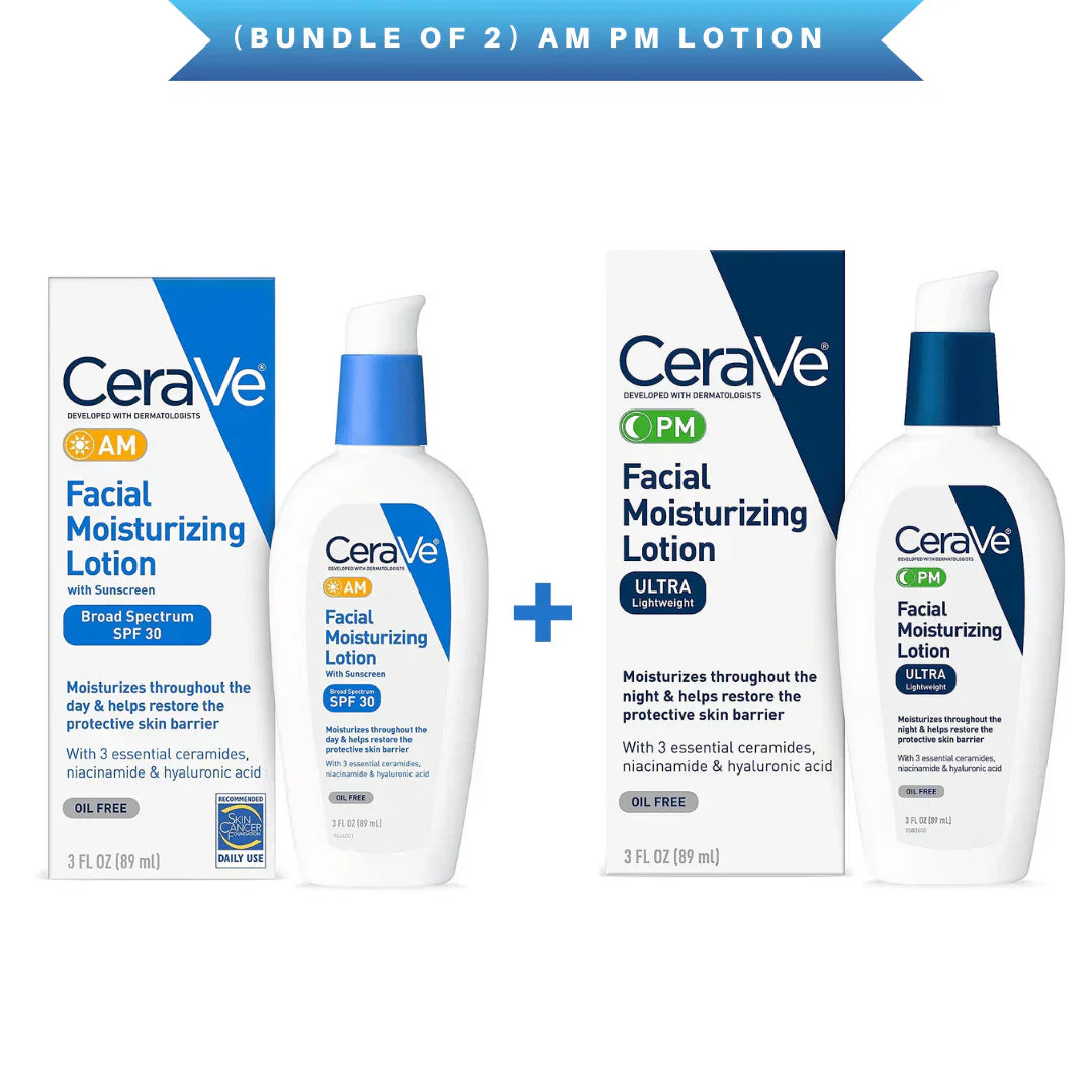 (Bundle of 2) AM-PM Facial Moisturuzing Lotion